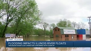 Illinois River flooding, impacting float business