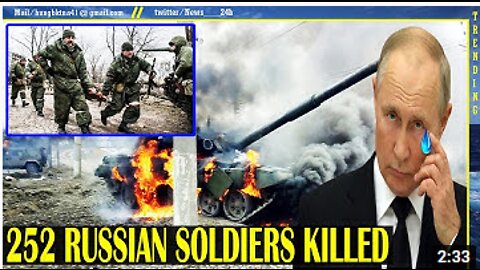 PUTIN was disappointed when Ukraine defeated 10 consecutive attacks and killed 252 Russian soldiers