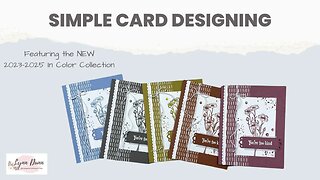 Simple Card Making Design Ideas Featuring the 2023-2025 In Color Collection
