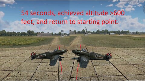 War Thunder - Fast takeoff & landing on same spot / Schneller Start und Landung an derselben Stelle