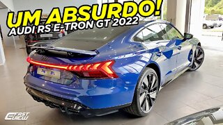 AUDI RS E-TRON GT 2022 É O CARRO MAIS ABSURDO QUE A AUDI JÁ FEZ! 646 CAVALOS E 84 KGFM DE TORQUE!