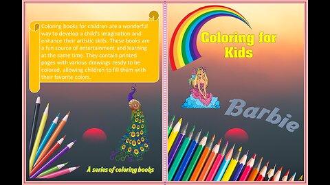 A Barbie coloring book for kids