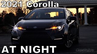 AT NIGHT: 2021 Toyota Corolla - Interior & Exterior Lighting Overview