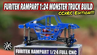 Furitek Rampart 1:24 RC Monster Truck Build - CCxRC Exclusive Blue Chassis
