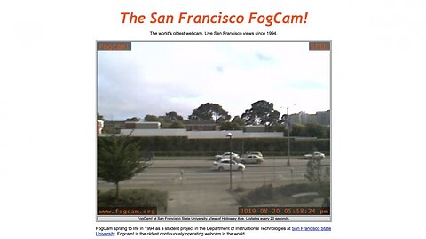 San Francisco's FogCam Will Be Switched Off After 25 Years