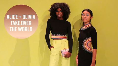 Alice + Olivia take celebs 'round the world at NYFW