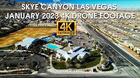 Skye Canyon Las Vegas January 2023 4K Drone Footage