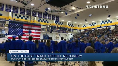 Pryor High honors graduate with leukemia at commencement ceremony