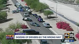 Dozens of drivers caught going the wrong-way on Chandler on-ramp over the weekend