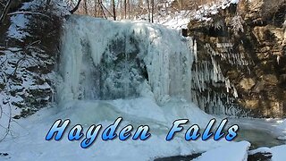 Hayden Falls and Indian Run Falls in their Icy Splendor