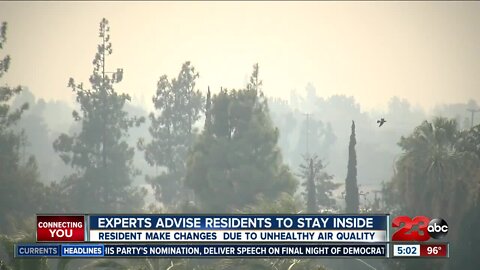 Residents avoid outdoors due to unhealthy air quality