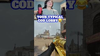 Your Typical COD Lobby🤬😂 | #shorts #mw2 #funny