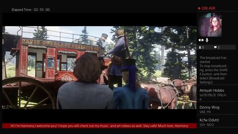 LarrysGirl1965's Live PS4 Broadcast Red Dead Redemption 2 Continued pt 11