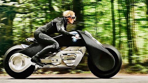 Super Futuristic BMW Smart Motorcycle - Zero Emissions