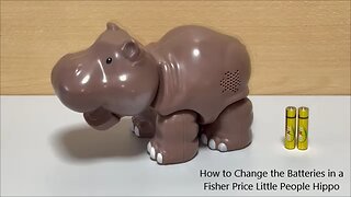 How to Change the Batteries in a Fisher Price Little People Hippo