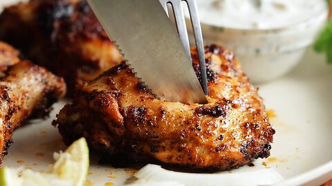 Grilled Chicken With Mint Raita