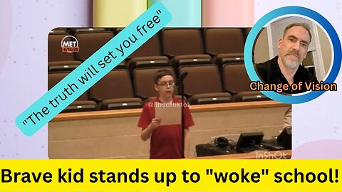 Courageous 12 year old stands up to "woke" school....tells them "no"
