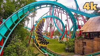 [4k] Kumba Roller Coaster POV | Busch Gardens Tampa