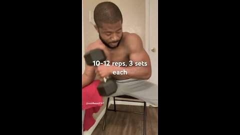 My home biceps workout routine