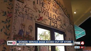 Service dogs kicked out of Naples store