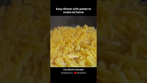 Easy dinner with pasta to make at home #vilmakitchen #dinner