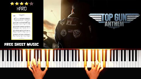 Harold Faltermeyer - Top Gun Anthem (Top Gun Movie Soundtrack) - (HARD) Piano Tutorial