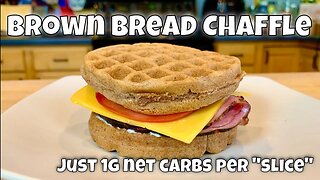 Brown Bread "Wheat" Chaffle | Keto | No Cheese