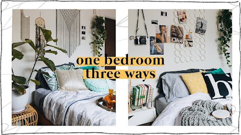 3 Pinterest Inspired Bedroom Designs (Affordable Room Transformation) // Lone Fox