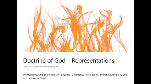 Doctrine of God - Representations of God