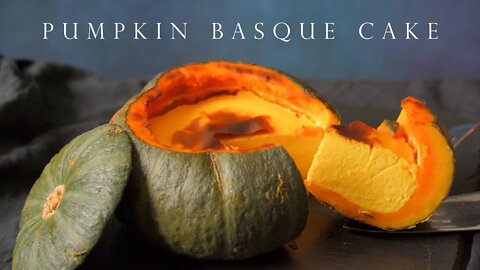 萬聖節甜品 🎃南瓜巴斯克蛋糕 ┃Halloween Pumpkin Basque Burnt Cheesecake