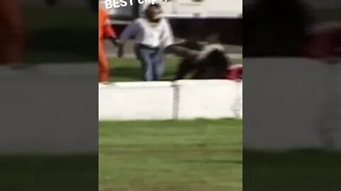 Raise Hell 🔥 #stockcarracing #fight breaks out leaving #racer #beatup and #pissed