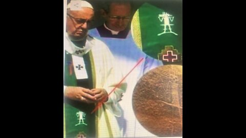 WHY IS THE POPE WEARING THE IMAGE OF AN ALIEN GIANT?*ALIEN INTERACTION WITH HUMANS*ANCIENT RACES*