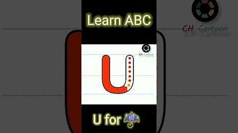 U for umbrella | abc for toddlers | CH-Cartoon