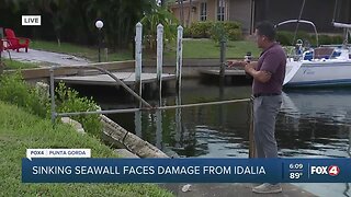 Sinking sea wall concerns in Punta Gorda