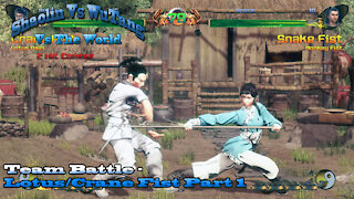 Shaolin Vs Wutang (Vs The World) - Team Battles: Lotus/Crane Fist Part 1
