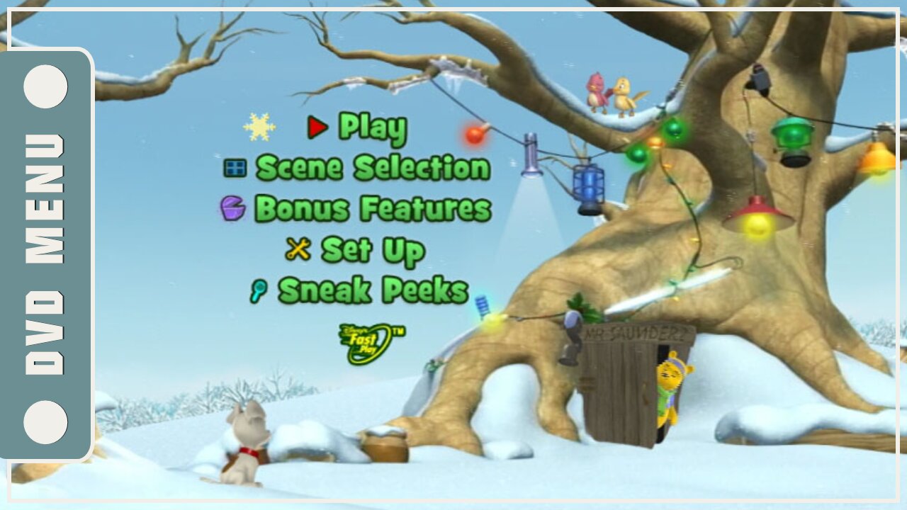 My Friends Tigger and Pooh Super Sleuth Christmas Movie DVD Menu