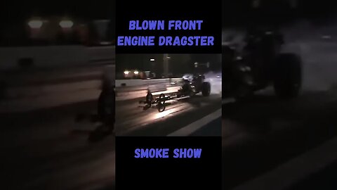 Blown Front Engine Dragster Smoke Show Burnout! #shorts