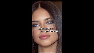 The BEST Adriana Lima eye tutorial EVER😍❤️