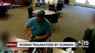 Woman who faced gunman suffering trauma