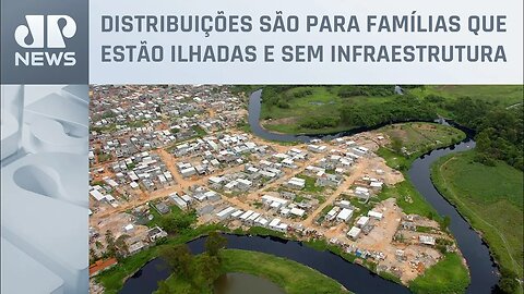 Marmitas são distribuídas aos moradores do Jardim Pantanal (SP)