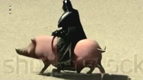 Darth Vader Rinding a Pig (AI) #starwars #darthvader @MundoIa347