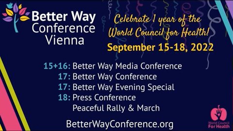 Amazing BetterWayConference.org Starts Thursday in Vienna, Austria (Sept. 15-18)