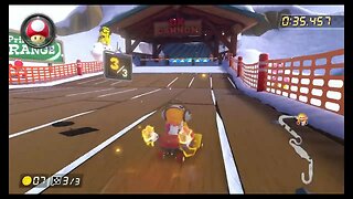 Mario Kart 8 Deluxe DLC Wave 4 Time Trials - Wii DK Summit (200cc) - 1:45.459