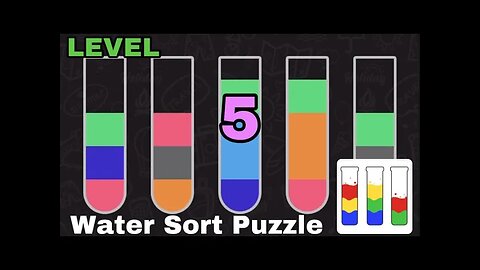 WATER SORT PUZZLE - NIVEL 5🥛