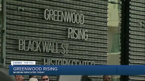 Greenwood Rising dedication in Black Wall Street