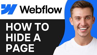 HOW TO HIDE A PAGE IN WEBFLOW