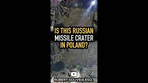 Is this the Russian MISSILE crater in Poland? #shorts