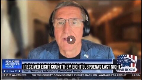 "I RECEIVED EIGHT, COUNT EM' - 8 SUBPOENA'S LAST NIGHT" - DISGRACED RETIRED GENERAL MICHAEL FLYNN