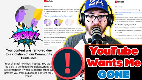 I Am Being CANCELLED | Big Tech Wants Me GONE | Channel Update