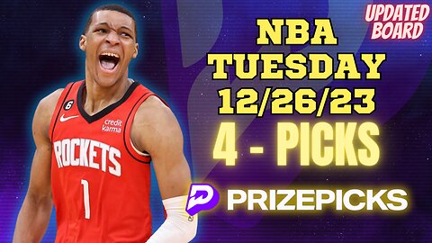 #PRIZEPICKS | BEST PICKS FOR #NBA TUESDAY | 12/26/23 | PROP BETS | #BESTBETS | #BASKETBALL | TODAY